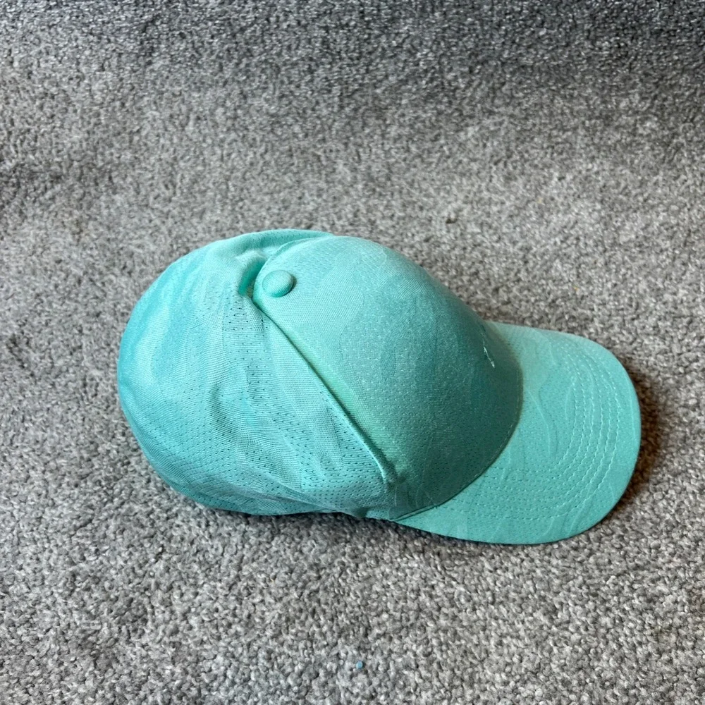 ZYIA Active Baseball Cap Womens Mint Green Perforated Camo Texture Hat athletic